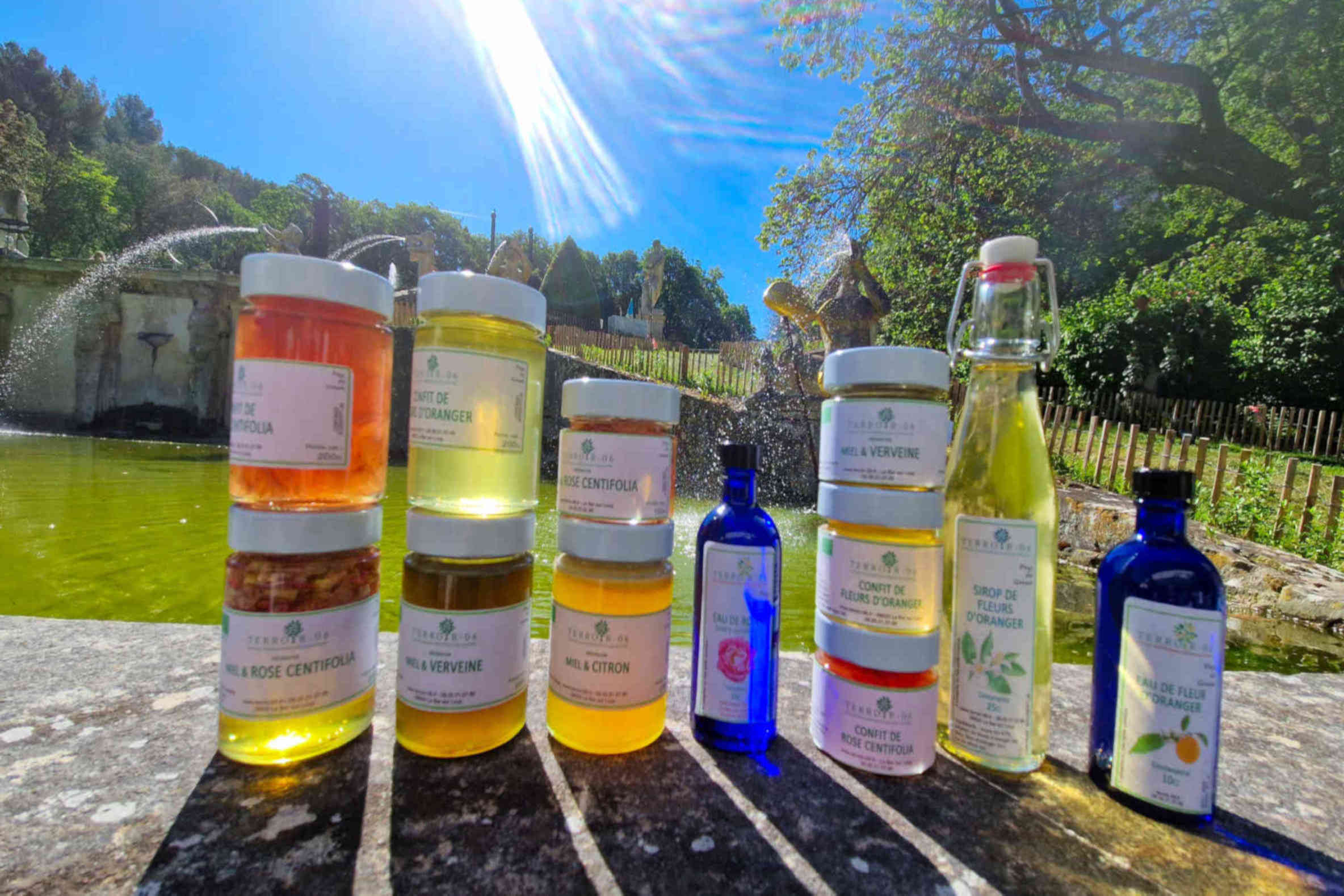 PRODUCTEUR BIO COTE D4AZUR ALPES MARITIMES CONFITURES SIROPS MIELS