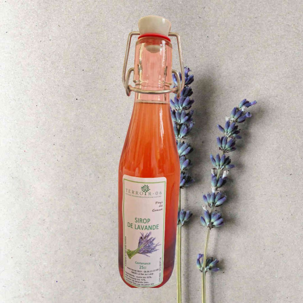 sirop lavande producteur local cote dazur alpes maritimes