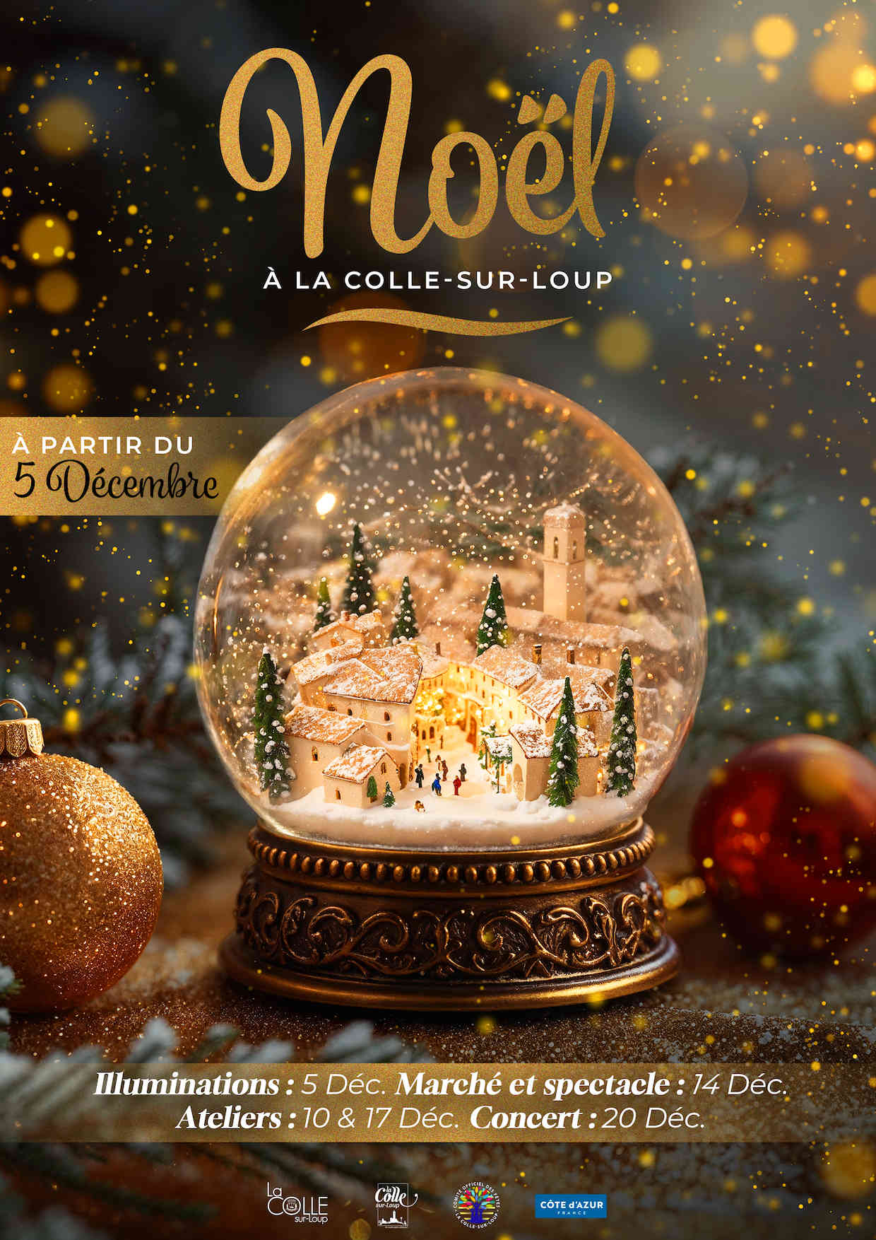 fete de noel dan sles alpes maritimes, marchés de noel, produits locaux