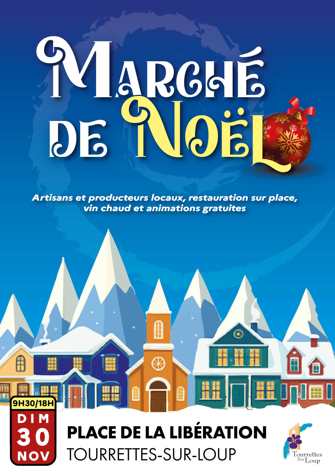 marché de noel de tourrettes sur loup, gastronomie, produits locaux et regionaux