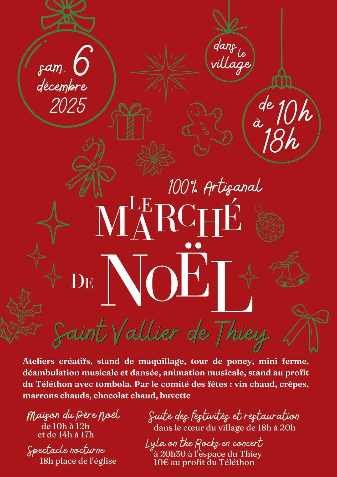 marché de noel de saint vallier de thiey rendez vous en famille pour préparer ses cadeaux dans les alpes-maritimes