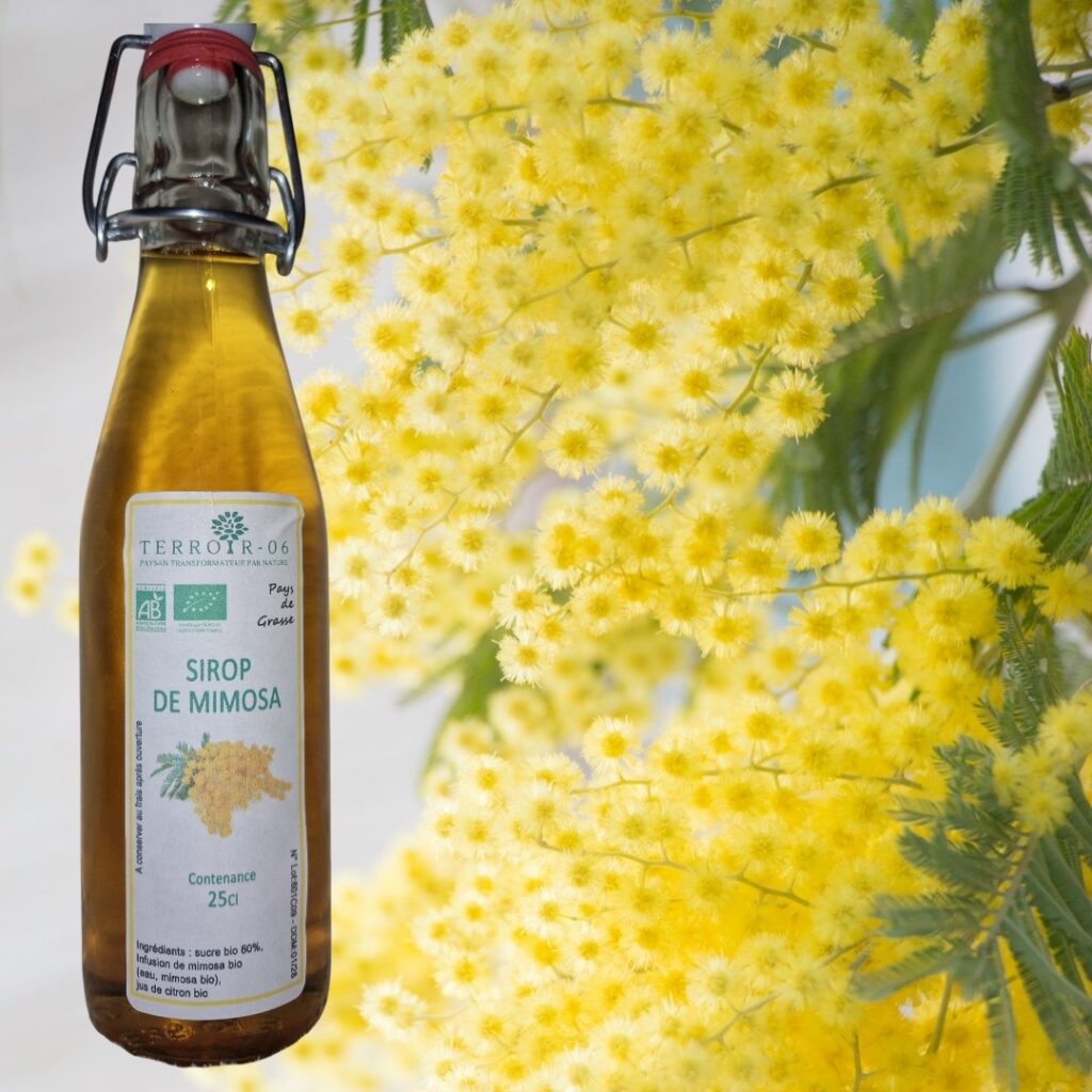 Organic mimosa syrup for your drinks and desserts