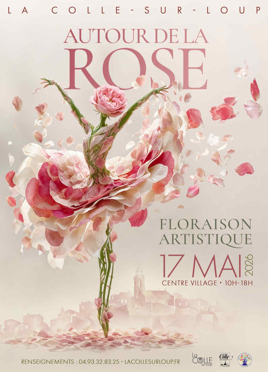 Autour de la rose, La Colle sur Loup, fete et marché de producteurs locaux, alpes maritimes