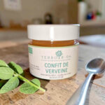 confit de verveine bio en direct de notr exploitation, nous produisons depuis la plante jusqu'à votre assiette