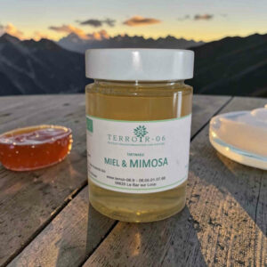 miel aromatisé au mimosa, le soleil de la cote d'azur dans votre assiette
