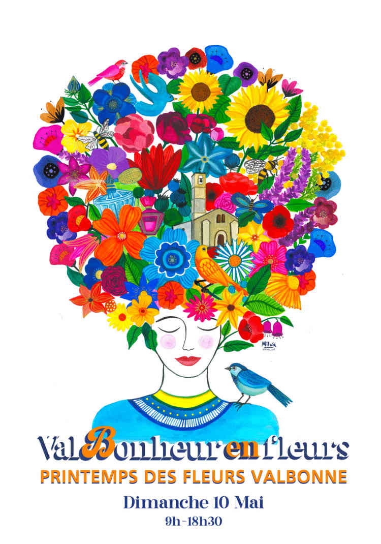 Printemps des fleurs de Valbonne, marché de producteurs et artisans, fleurs à parfums du Pays de Grasse, Côte d'Azur
