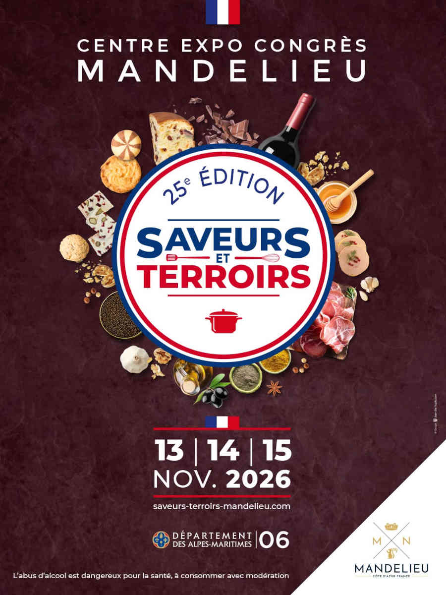 Salon Saveurs et Terroir de Mandelieu : produits locaux agricoles et artisanaux de qualité, spécialités du terroir et savoir-faire des producteurs