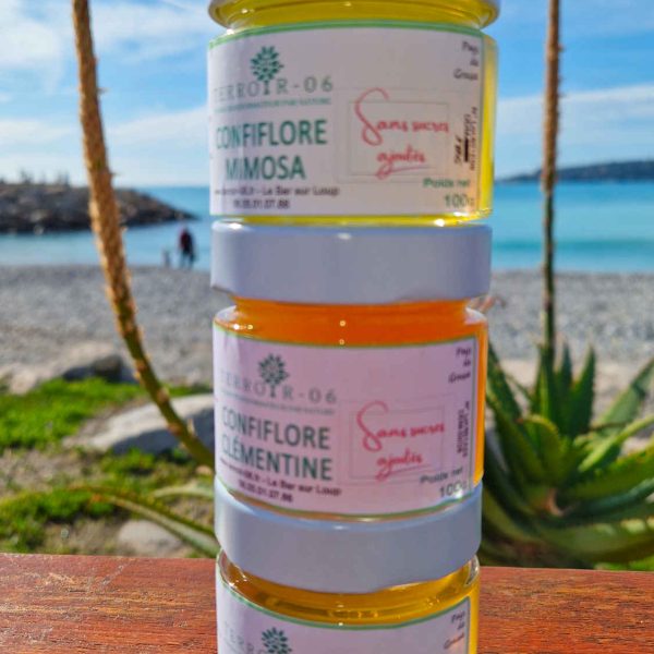 confiflore mimosa, clementine, verveine, citron, le régal sans les calories