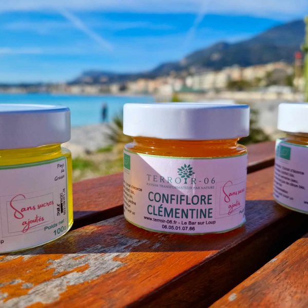 confiflore mimosa, clementine, verveine, citron, le régal sans les calories