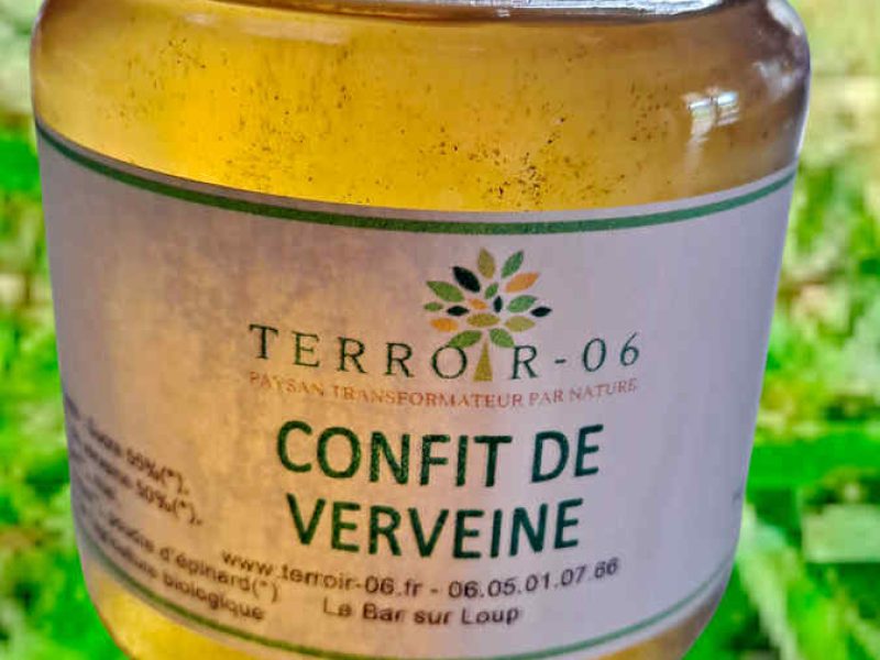 confit verbena producer grasse cote d azur regional products local